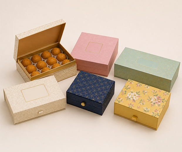 Premium sweet box packaging by Pratham Packaging